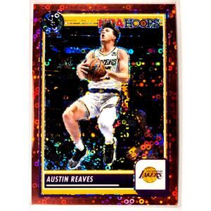 2023-24 NBA Hoops Premium Stock AUSTIN REEVES #120 Red Disco Prizm 77/149